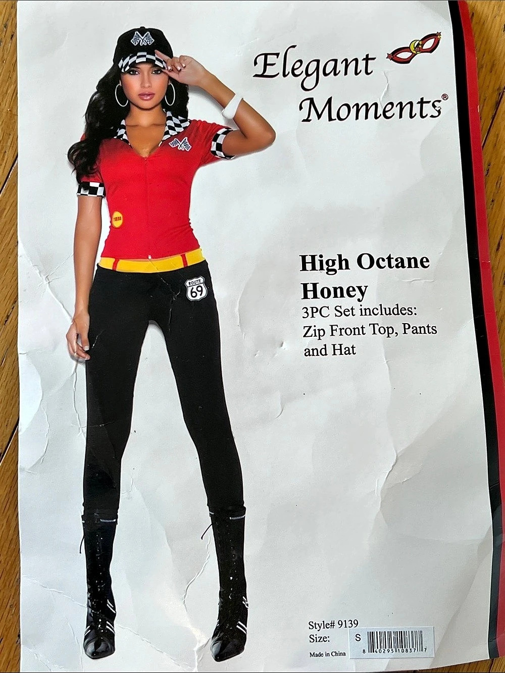 Elegant Moments High Octane Honey 3-Piece Costume Set Size Small